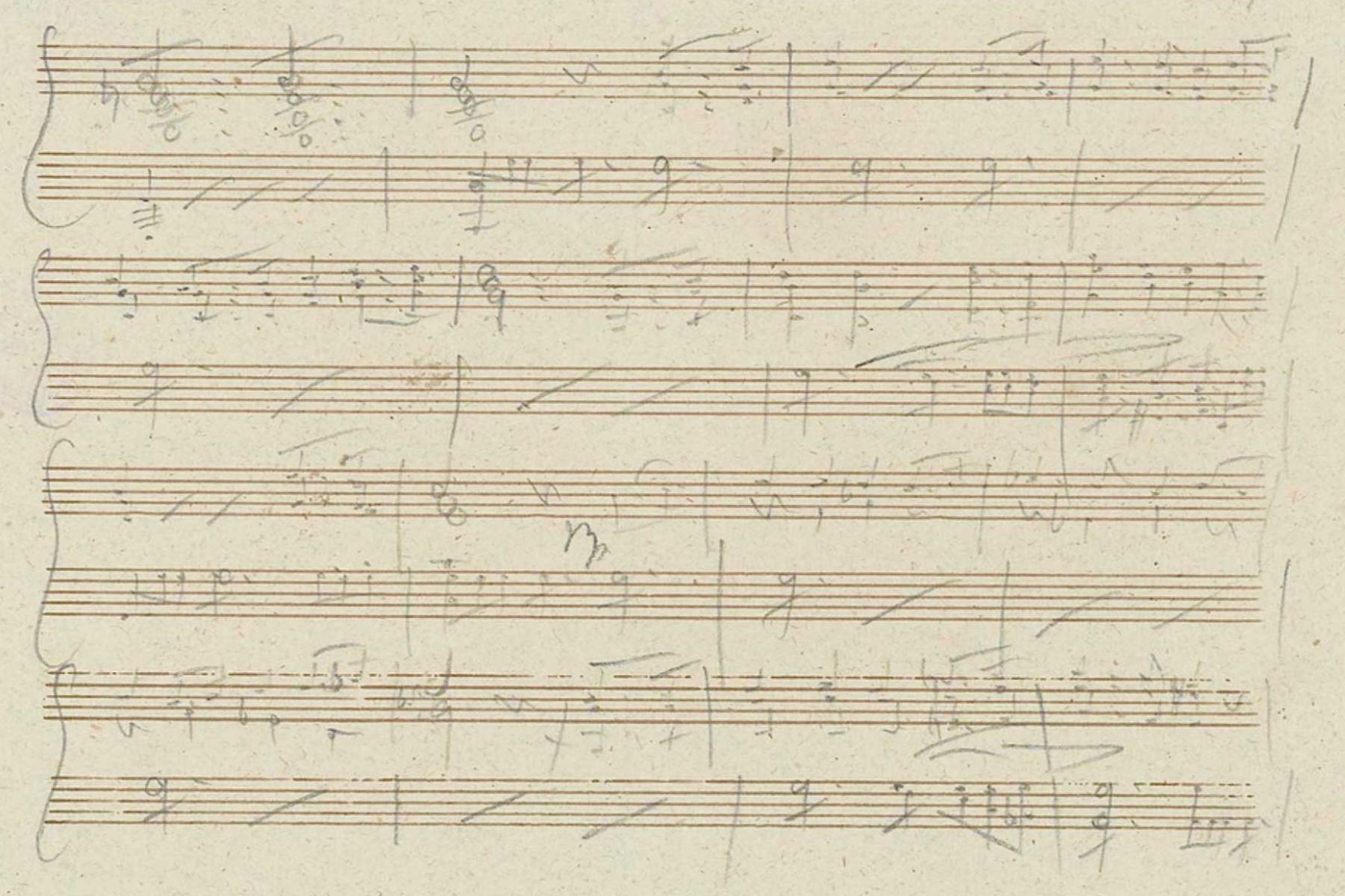 Schubert Impromptu Op. 90 N. 1 Autograph Manuscript Pag 10