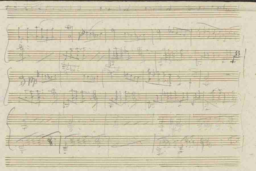 Schubert Impromptu Op. 90 N. 1 Autograph Manuscript Pag 4