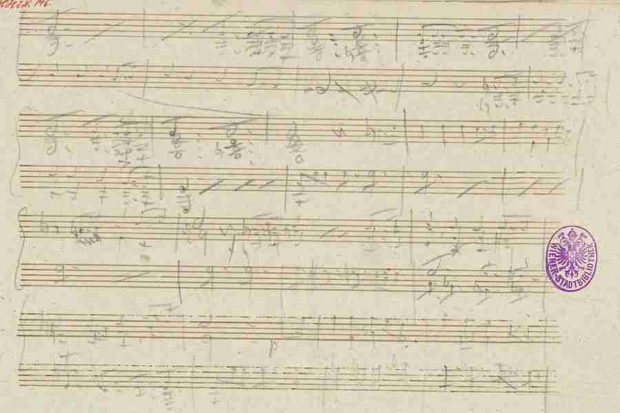 Schubert Impromptu Op. 90 N. 1 Autograph Manuscript Pag 5