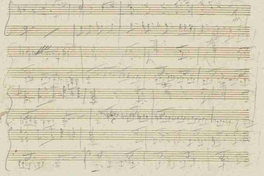 Schubert Impromptu Op. 90 N. 1 Autograph Manuscript Pag 6