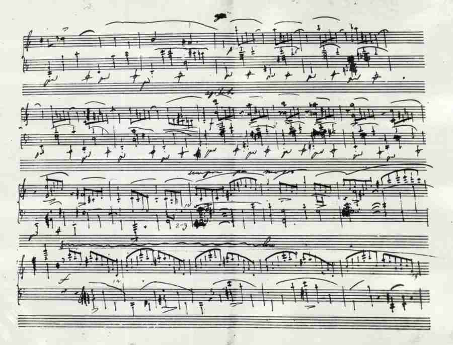 Chopin Ballade N. 1 Op. 23 Autograph Manuscript - Pag.3