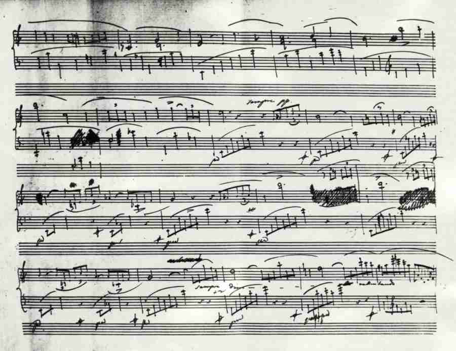Chopin Ballade N. 1 Op. 23 Autograph Manuscript - Pag.5