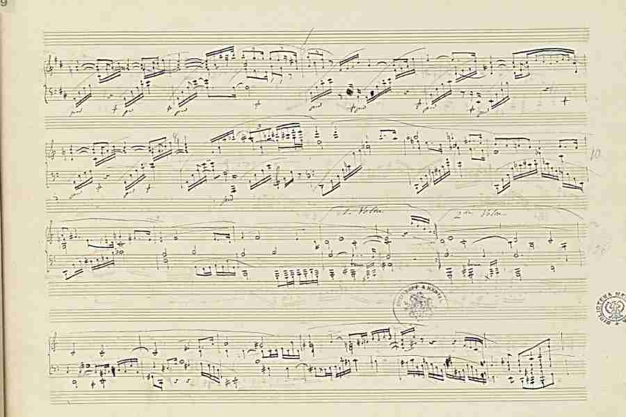 Chopin Sonata N. 3 Op. 58 Part 1 Pag. 5 Autograph Manuscript 