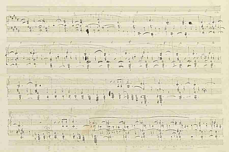 Chopin Sonata N. 3 Op. 58 Part 2 Pag. 2 Autograph Manuscript 