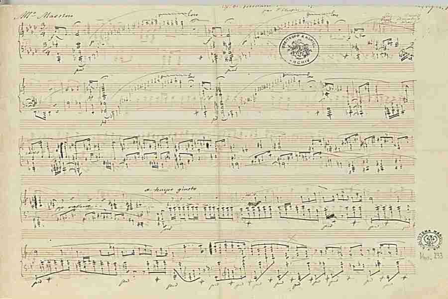 Chopin Polonaise-Fantaisie Op. 61 Autograph Manuscript Pag.1