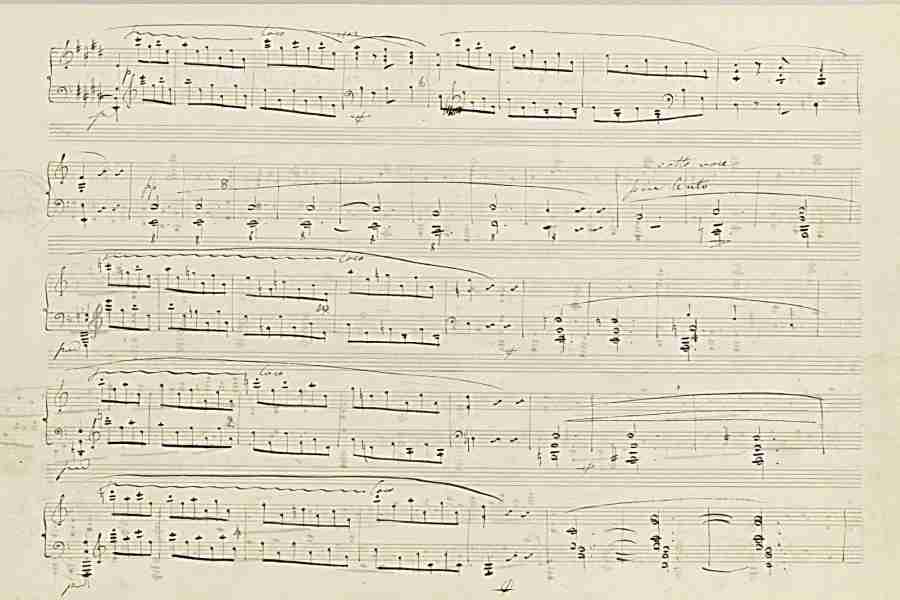 Chopin Scherzo N. 3 Op. 39 Autograph Manuscript Pag. 10
