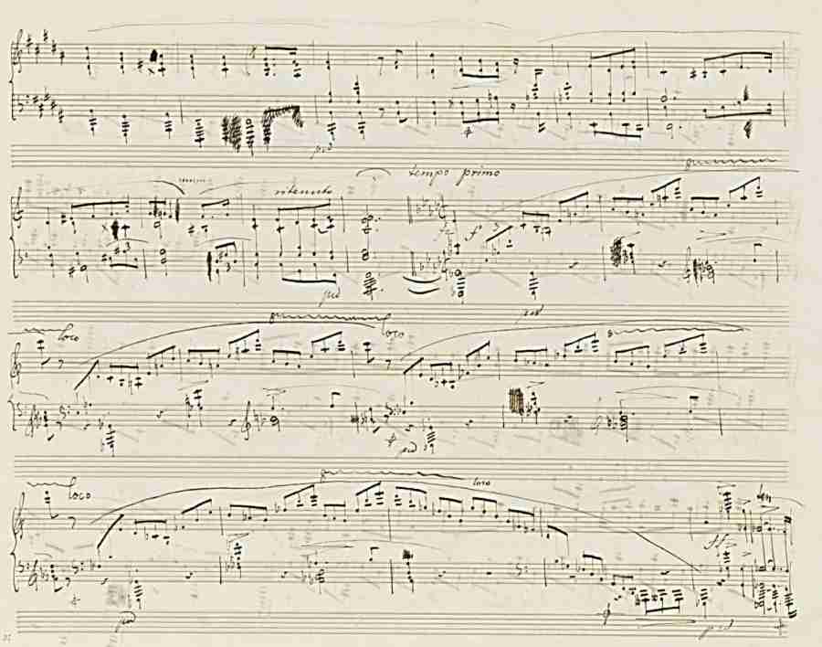 Chopin Fantaisie Op. 49 Autograph Manuscript Pag. 11