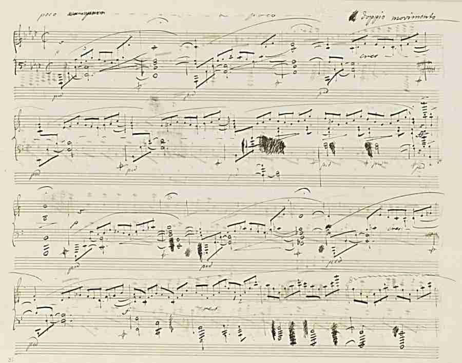 Chopin Fantaisie Op. 49 Autograph Manuscript Pag. 3