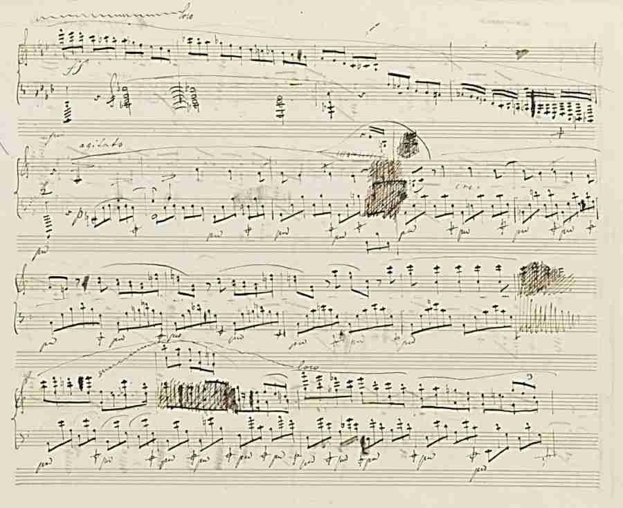Chopin Fantaisie Op. 49 Autograph Manuscript Pag. 4