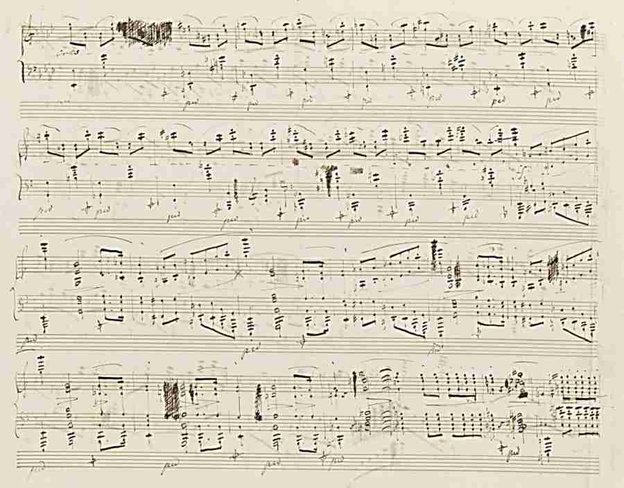 Chopin Fantaisie Op. 49 Autograph Manuscript Pag. 6