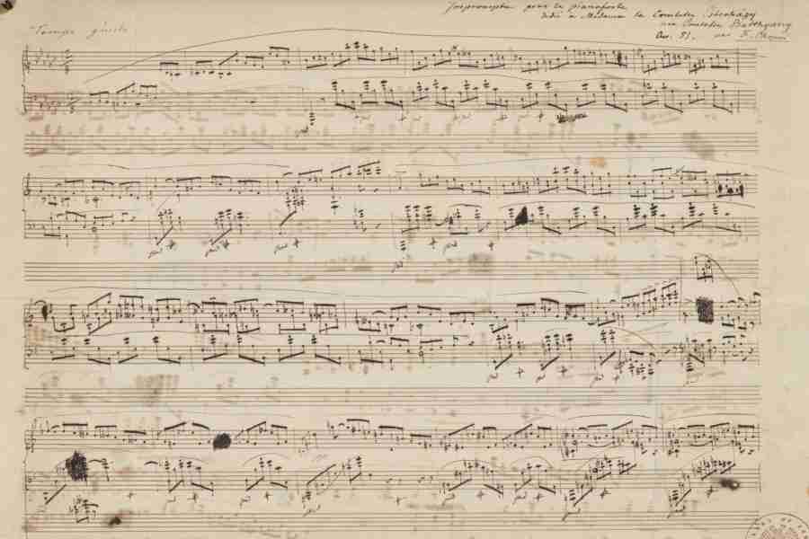 Chopin Impromptu N. 3 Op. 51 Autograph Manuscript Pag. 1