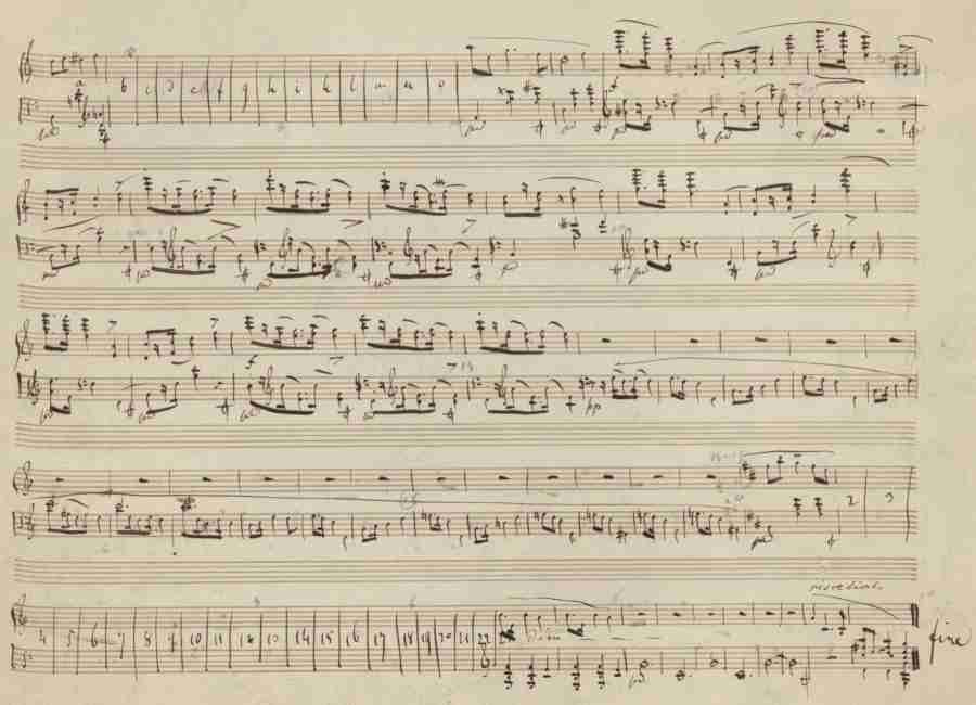 Chopin Mazurka Op. 33 N. 4 Autograph Manuscript Pag. 3