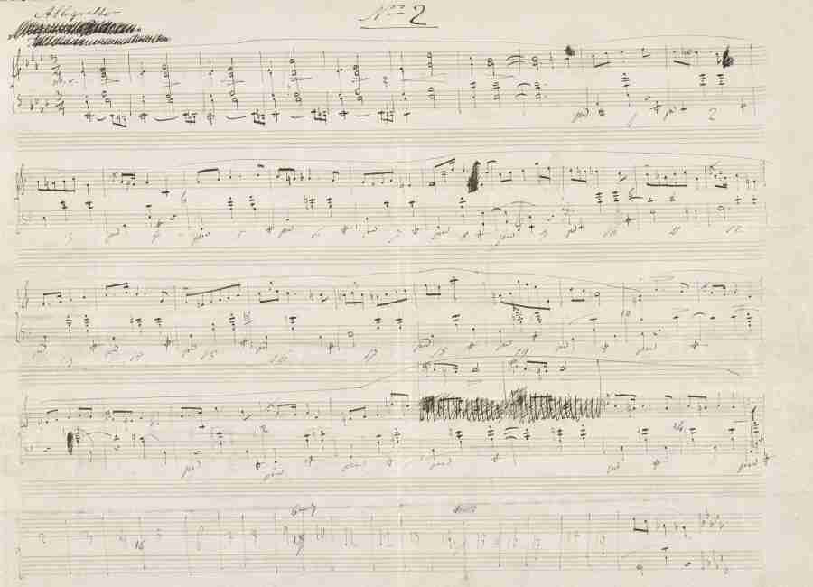 Chopin Mazurkas Op. 50 Autograph Manuscript Pag. 3