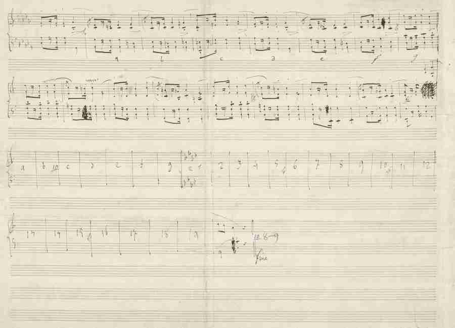 Chopin Mazurkas Op. 50 Autograph Manuscript Pag. 4