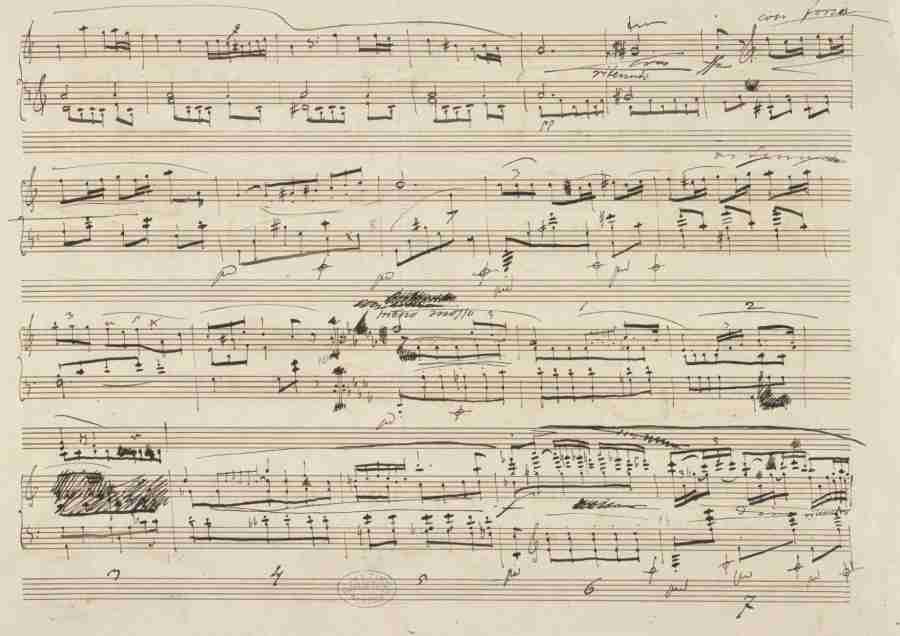 Chopin Polonaise Op. 26 N. 1 Autograph Manuscript Pag. 2