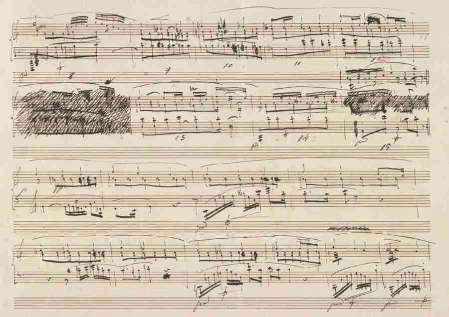 Chopin Polonaise Op. 26 N. 1 Autograph Manuscript Pag. 3