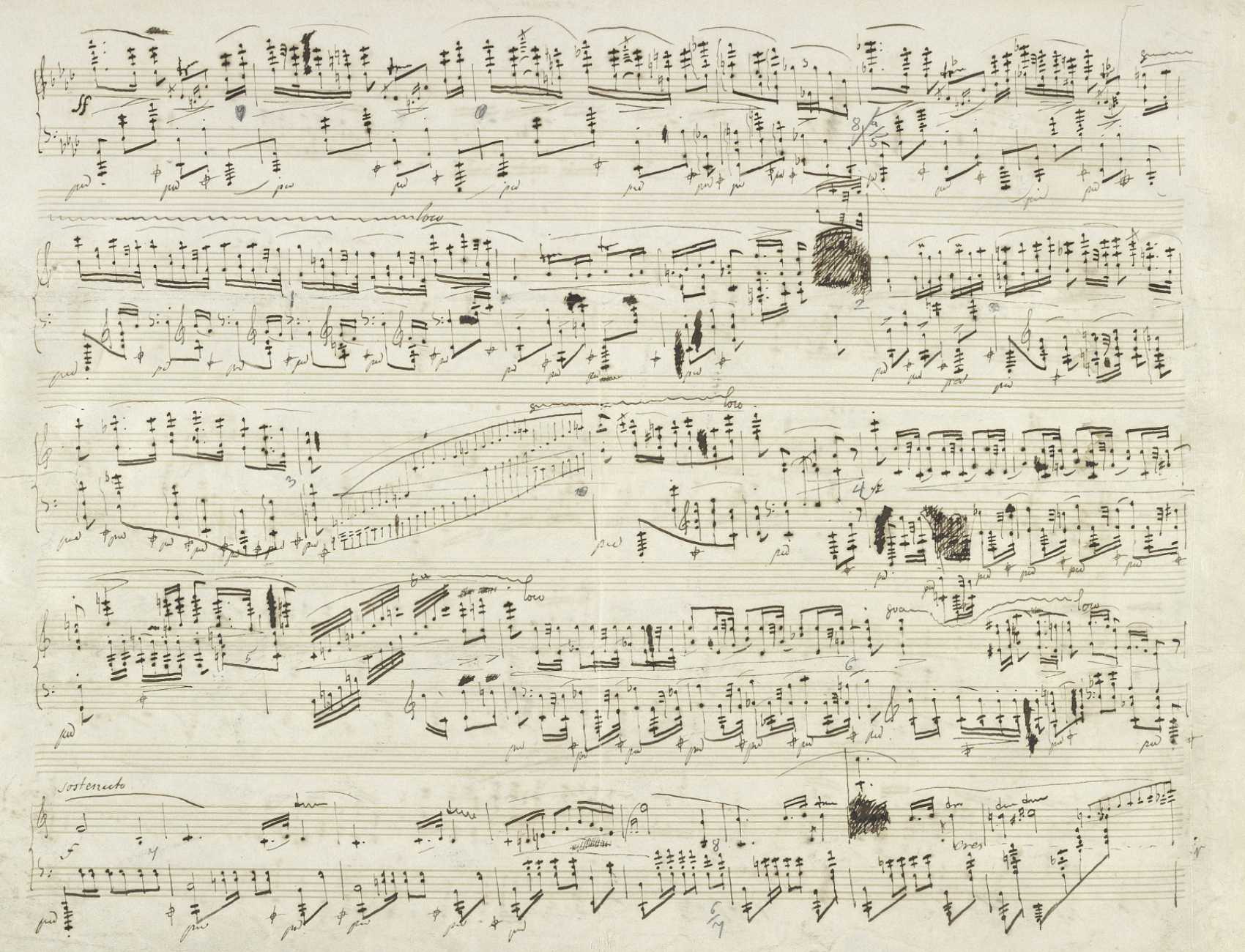 Chopin Polonaise Op. 53 Autograph Manuscript Pag. 2