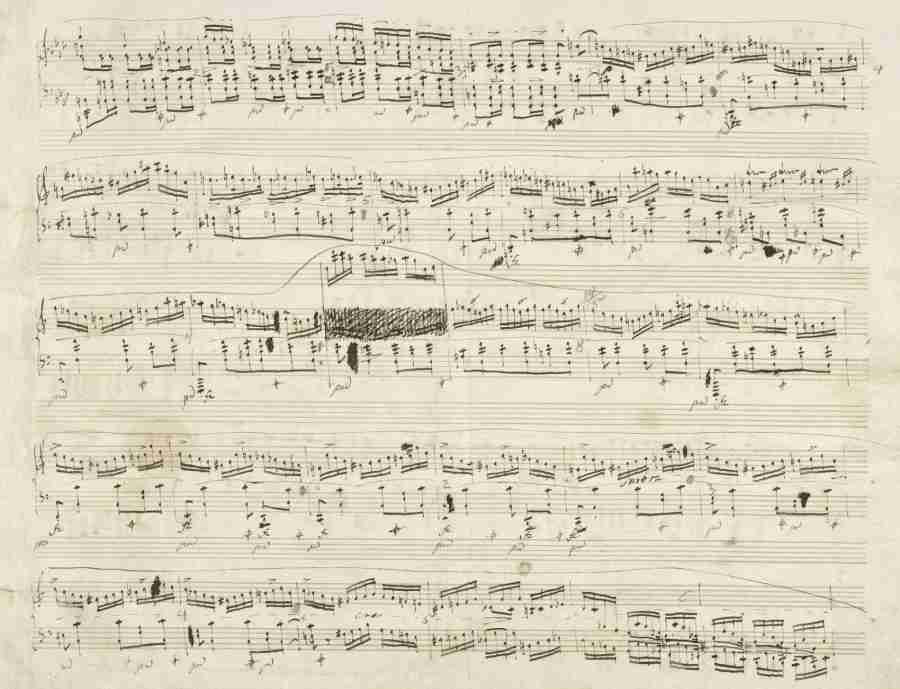 Chopin Polonaise Op. 53 Autograph Manuscript Pag. 5