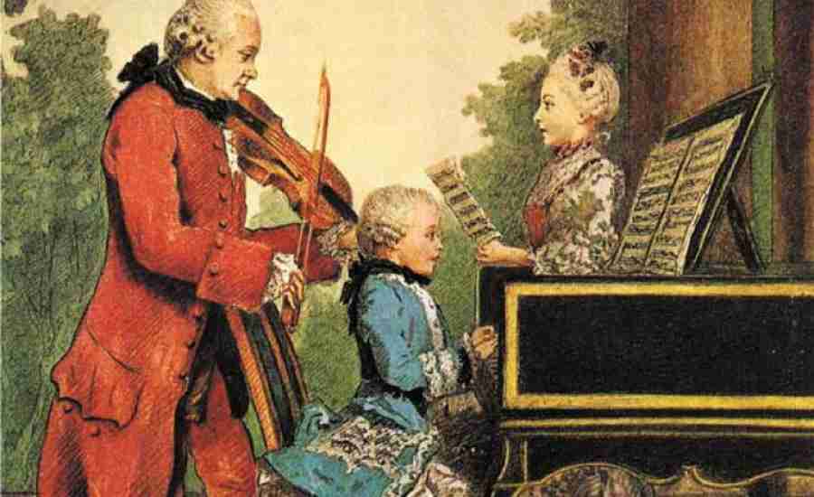Mozart family in Passau, 20 Septembre 1762.